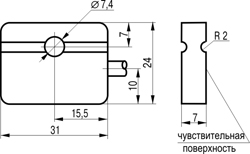 Габариты MS CP1P-21